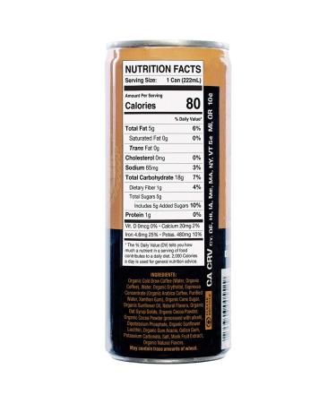 Lucky Jack Cold Brew Coffee Mocha - Nitro Oat Milk Latte (12 Pack, 7.5oz Cans) - 130mg Caffeine - USDA Organic, Gluten-Free, Kosher - Nut-Free - Mocha Latte - Buy Online on GoSupps.com