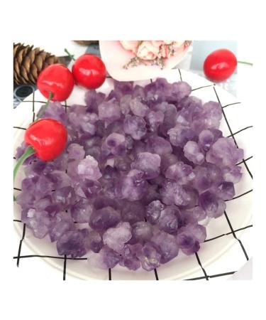 Stone Crafts Natural Amethyst Quartz Crystal Gemstone Flower Reiki Crystal Stone Specimen for Home Decor Natural Luster