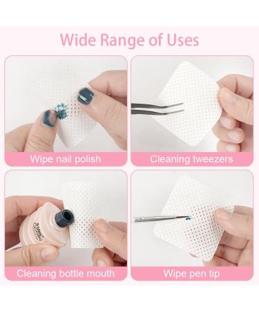  LOPHE LOPHE Lint-Free Nail Wipes 720 Soft Pads for Gel Removal with Nail Files Lint-Free Wipes Absorbent Wipes Nail Polish Remover Pads - Buy Online on GoSupps.com