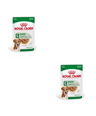 ROYAL CANIN Mini Ageing 12+ | Double Pack | 2 x 12 x 85 g | Complete Food for Senior Small Breed Dogs | Can Help Support Kidney Health in Dogs | in Gravy