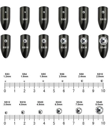 Buy Yhmq 576PCs Rhinestones & Nail Crystals - SS30 Hyacinth (6.4mm/6.5mm) for Nail Art - International Shipping Available - Buy Online on GoSupps.com