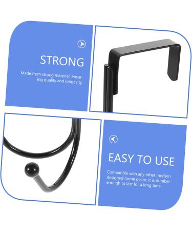 GLEAVI 2pcs Hangers Wreath Hanger Hat Hanger Hat Hooks Twin Hooks Organizer Hook Rack Coat Lip Gloss 17.00X9.00X8.00CM Black - Buy Online on GoSupps.com