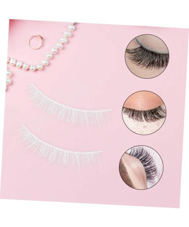 minkissy 3 Pairs Fake Eyelashes False Lashes Faux Eyelashes Lash Clusters Lash Extension Individual Lashes Cosmetic Lashes Color Lashes Fake Lashes White Extend Painted Chemical Fiber - Buy Online on GoSupps.com