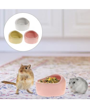 Balacoo Hamster Feeding Bowls- 3Pcs Pet Water Dispenser Ceramic Animal Dishes Food and Water Water Bowl for Mouse Dog (Random Color) - Buy Online on GoSupps.com