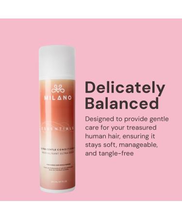 MILANO COLLECTION Ultra Gentle Conditioner for Human Hair and Synthetic Wigs Hair pieces and Extensions - Vegan Cruelty-Free Nourishing and Softening Formula for Daily Wig Care 8 oz Ultra Gentle Conditioner 200ml - Buy Online on GoSupps.com