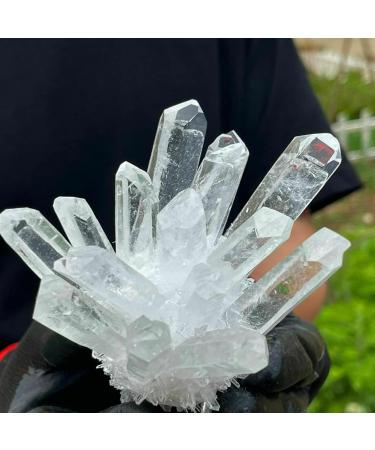 for White Cluster Quartz Crystal Specimen Point gem PINGJIUYIN Crystal Cluster 1pc White - Buy Online on GoSupps.com