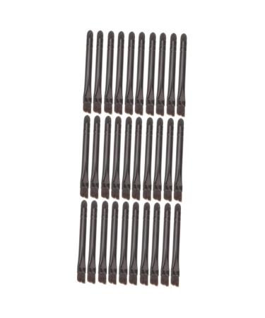 Housoutil 30 Pcs Eye Shadow Brush Makeup Brush Eye Makeup Applicators Eyebrow Cosmetic Brush Set Sponge Miss 5.8X0.7X0.5CMx3pcs Blackx3pcs