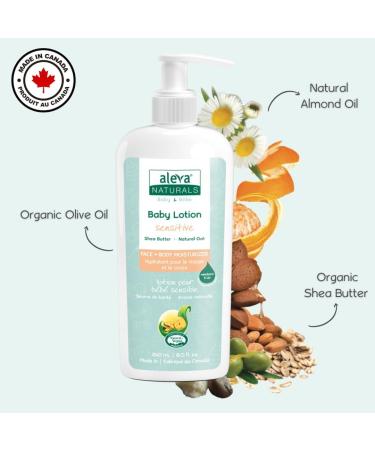 Aleva Naturals Sensitive Skin Baby Care Set for Babies with Dry Skin 2 in 1 Hair & Body Wash 200ml & Daily Soothing Moisturizer 240ml Clear - Buy Online on GoSupps.com