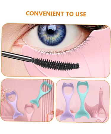 WOFASHPURET Mascara Brush Eyeliner Brush Lash Shield Eye Makeup Tool Mask Applicator Women Silicone Eyeliner 15X5.7CM Pink - Buy Online on GoSupps.com