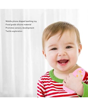 Soft Silicone Slipper Baby Teether - Textured Chew Toy for Infant & Toddler Gums (Pink) - Buy Online on GoSupps.com