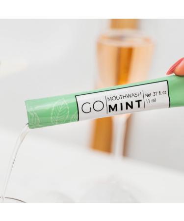 GO Travel Size Mouthwash Packets - TSA Compliant for Fresh Breath - Liquid Mint Flavored - 40 Individual Packets - Buy Online on GoSupps.com
