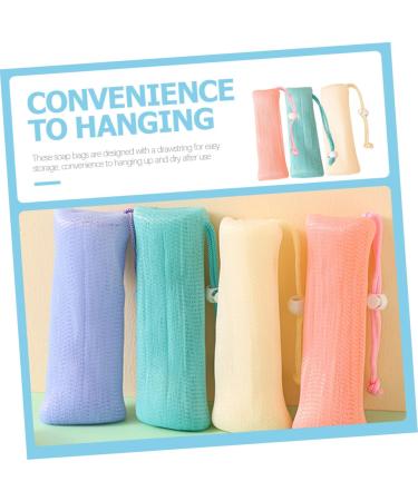 VINTORKY 3pcs Soap Bag Foam Net Soap Sock for Bar Soap Exfoliating Soap Bag Soap Savers Bag for Bar Soap Pe - Buy Online on GoSupps.com