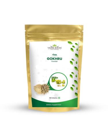Gokhru Powder | 100% Pure & Natural Ayurvedic Herb | Traditionally Used to Balance Kidney Wellness & Urinary Wellness | 100g (Pack of 3)