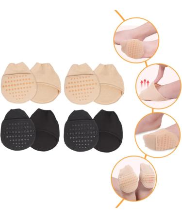 4 Pairs Forefoot Socks - Sweat-Absorbent & Breathable High Heel Pads | Cushioning Anti-Skid Toe Toppers - Buy Online on GoSupps.com
