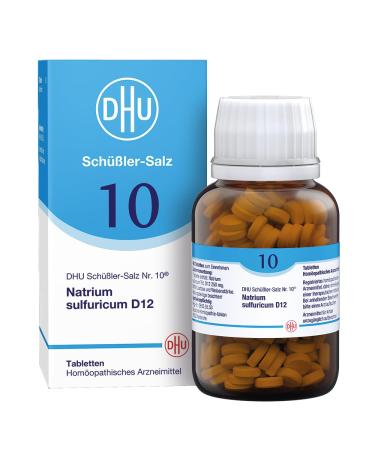 DHU Sch ßler-Salz No. 10 Natrium Sulfuricum D12-The mineral salt of internal cleaning-the original-environmentally friendly in the pharmaceutical glass 420 St. tablets