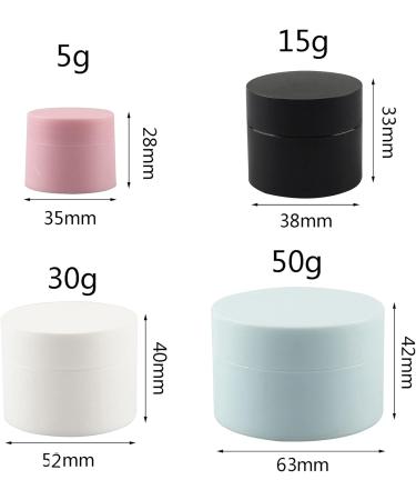 Buy Tianzd 48pcs Blue 5g Empty Cosmetic Containers | Ideal for Creams & Gels | Includes 6 Spoons | International Shipping - Buy Online on GoSupps.com