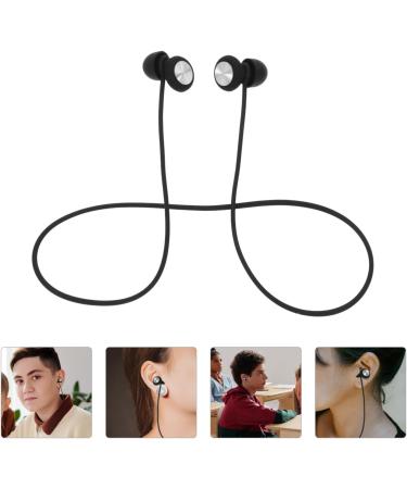 Silicone Ear Plugs for Noise Reduction - Sleep Study Travel & Concerts | Black Hearing Protection Earplugs with Cord - Buy Online on GoSupps.com