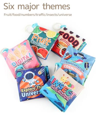 Lichengtai Fabric Quiet Book for Babies | Montessori Sensory Toys for Toddlers | Stroller Clip Educational Toy | Perfect for 6+ Months - Buy Online on GoSupps.com