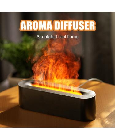 MineUp Flame Diffuser Humidifier - 180ml Aroma Diffuser with Flames Effect Light 2 Modes & Waterless Auto Shutdown for Home & Office - Buy Online on GoSupps.com