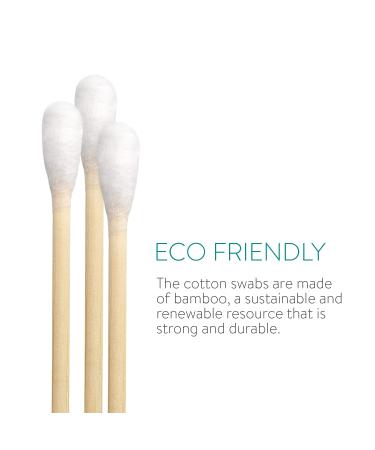 Navaris 800 KO Cotton Swabs - Eco-Friendly Bamboo Earsticks | Biodegradable Vegan Ear Sticks Set - Buy Online on GoSupps.com