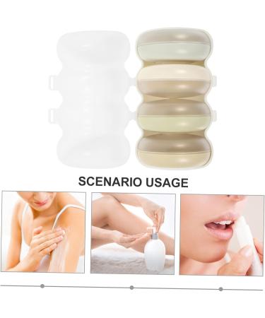 Beavorty 2 Sets travel bottle travel soap bottle press type lotion dispenser Daily Use Lotion Containers lotion jar Airless Pump Jar travel containers pp storage bottle white make up - Buy Online on GoSupps.com