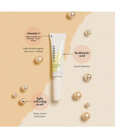 Honest Beauty Mini Vitamin C Radiance Serum | Hyaluronic Acid + Light-Reflecting Pearl | Travel Size | Vegan & Cruelty-Free - Buy Online on GoSupps.com