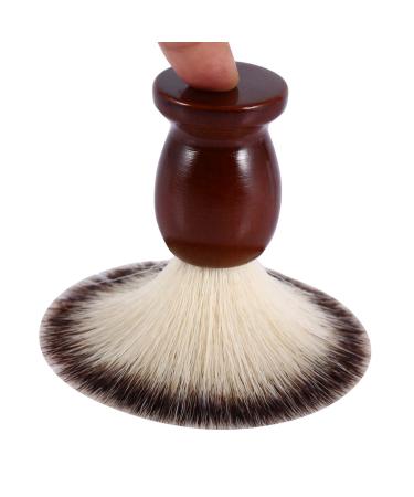 Premium Shaving Brush for Men - Beard Grooming with Nylon Hair & Wooden Handle | Ideal for Home & Travel - Buy Online on GoSupps.com
