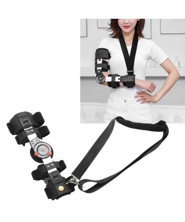 Hinged Elbow Brace with Strap Sling - Aluminium Alloy Support for Right Arm Injury Recovery | Post Op Elbow Stabilizer - Buy Online on GoSupps.com