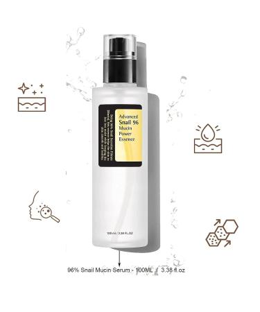 Snail Mucin Serum 96% Essence - Power Repairing & Soothing Skin Care - 100ml (1PCS) - Buy Online on GoSupps.com