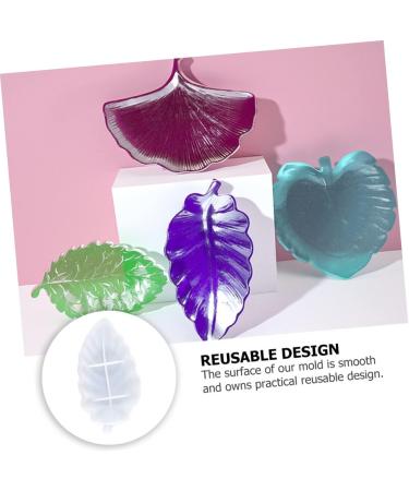 NUOBESTY 1pc Leaves Silicone Mold Silicone Molds Fruit Trays Soap Dish Silicone Fruit Tray Mold Crystal Plate White 16x9.9cm - Buy Online on GoSupps.com