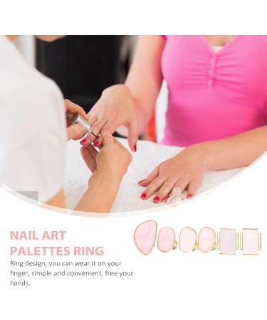 Ciieeo Palette de M lange de Vernis Ongles en R sine Bord Dor Agate Lot de 6 Mini Palettes pour Nail Art et Manucure Professionnelle - Buy Online on GoSupps.com