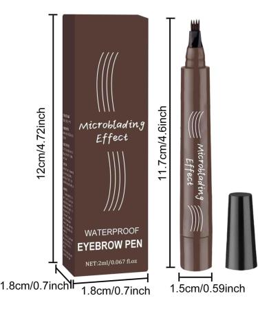 Eyebrow Pencil with 4 Tip for Natural Eyebrow Makeup Eyebrow Long-Lasting Eye Brow Pencils for Women Eyebrow Pen (02) - Buy Online on GoSupps.com