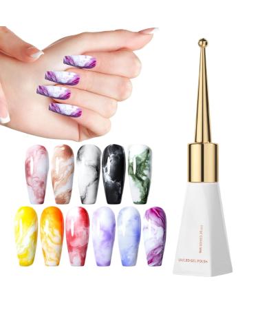 Nail Gel | Rhinestone Glue Gel 10ml | Professional Floral Liquid Easy to Use for Beginners & Enthusiasts | For Home Manicure Salon Travel Women & Girls Everyday Style