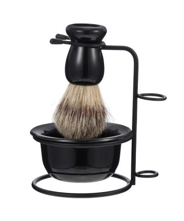 Beaupretty 1 set of beard set Razor soap hair rasis bracker Razor brush shaving razor holder Razor stand made of metal shaving sets for men men's soap shaving man plastic tools