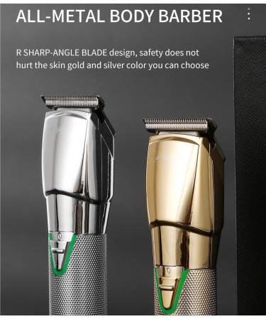 Gold Electric Hair Clippers | Professional Metal Hair Clipper for Salon & Home Use | International Shipping Available - Buy Online on GoSupps.com