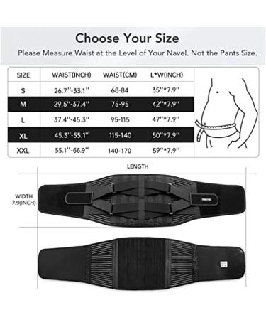 Back Support Belt for Men and Women Lower Back Brace for Pain Relief Breathable Lumbar Brace for Heavy Lifting Herniated Disc Sciatica Scoliosis (Size : Large) (Medium) (Large) - Buy Online on GoSupps.com