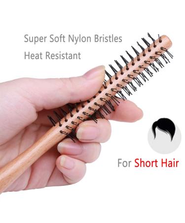 1 Inch Mini Round Brush for Short Hair - Ideal for Women and Men | Perfect for Thin Hair, Bangs, Beard | Styling, Lifting, Curling | Small Size (1 Pack) - Buy Online on GoSupps.com