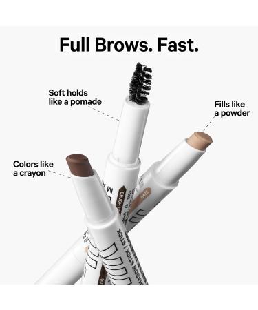Milk Makeup KUSH Brow Shadow Stick - Herb (Medium Brown) | Buildable Cream-to-Powder Formula | Vegan & Cruelty-Free | Up to 12-Hour Wear - Buy Online on GoSupps.com