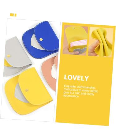 4-Piece Women's Bandage & Menstrual Storage Bag Set | Stylish Leather Cosmetic Bags for Teens & Students - 14x13.5cm - Buy Online on GoSupps.com