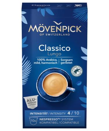 Mövenpick Classico Lungo Coffee Capsules, Pack of 10