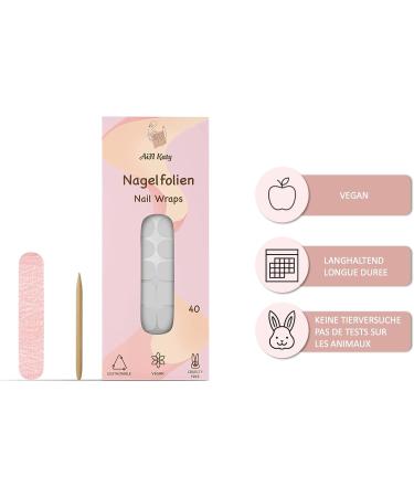 Buy Ain Katy Nagel Gold Glitter Luxury Nail Wraps - 40 Ultra-Thin Self-Adhesive French Nail Foils for Stunning Designs | International Shipping - Buy Online on GoSupps.com