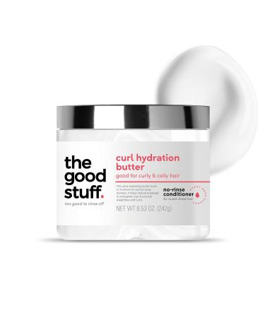 THE GOOD STUFF Lightweight Curl Hydration Butter | Rich  Leave In Conditioner with Coconut Oil for Moisturized Frizz-Free Curls & Coils | Strength  Curl Definition  Shine and Protection | Certified Vegan and Cruelty-Free