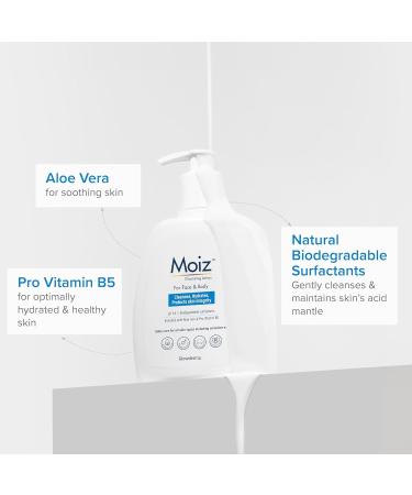 Cleansing Lotion | Face & Body Cleanser | For Sensitive Skin | With Aloe Vera & Pro-Vitamin B5 | pH 5.6 | Soap Paraben & Sulphate Free - 200ml - Buy Online on GoSupps.com