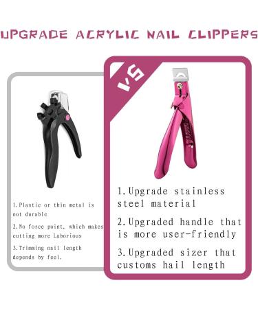VIDSTW Nail Clipper with 14 Magnets Length Adjuster Nail Clippers with Comfort Grip Nail Clippers Gel Nails Fingernail Clippers Removable Nail Clippers for Artificial Nails Acrylic Nails Natural - Buy Online on GoSupps.com
