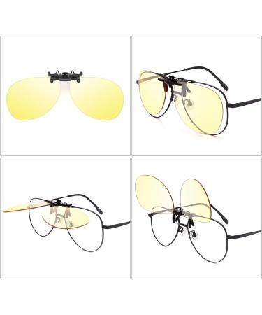 Blue Light Blocking Clip-On Glasses for Gaming - Rimless Aviator Style for Rx Frames - Buy Online on GoSupps.com