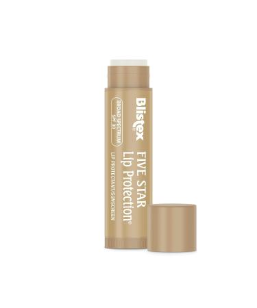 Blistex Five Star Lip Protection Balm - SPF 30 Wind & Water-Resistant Hydrating Relief for Chapped Lips - 0.15 Oz - Buy Online on GoSupps.com