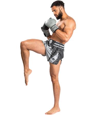 Venum Men's Stone Muay Thai Shorts - Mineral Green, Size Medium - Buy Online on GoSupps.com