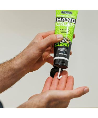 Grip Clean Ultra-Moisturizing Hand Cream for Men | Natural Ingredients, Non-Greasy Formula for Dry, Cracked Hands (4.5oz) - Buy Online on GoSupps.com