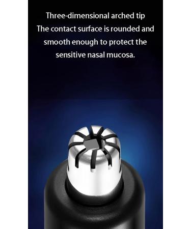 Buy Painless USB Rechargeable Ear and Nose Hair Trimmer with LED Display - Waterproof Dual-Edged Blades Easy to Clean for Men & Women - Blue - Buy Online on GoSupps.com