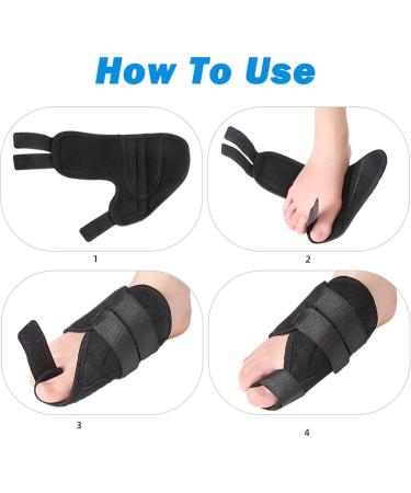Adjustable Toe Rails & Bandages for Hallux Valgus - Pain Relief for Toes (2 Pack) - Buy Online on GoSupps.com